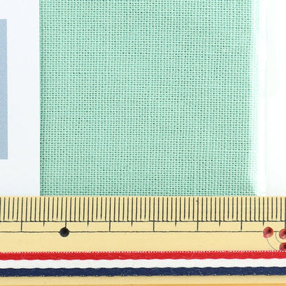 Embroidery Fabric "Cotton cloth for free stitched about 35cm x 52cm 41 color turquoise 21700-41" LECIEN Lecien COSMO Cosmo