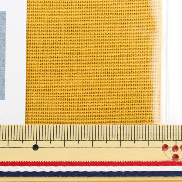 Embroidery Fabric "Cotton cloth for free stitched about 35cm x 52cm 71 color mustard 21700-71" LECIEN Lecien COSMO Cosmo