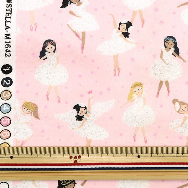 [De la quantité 5] Tissu "USA Cotton Gritter Girls M1642-Blush"