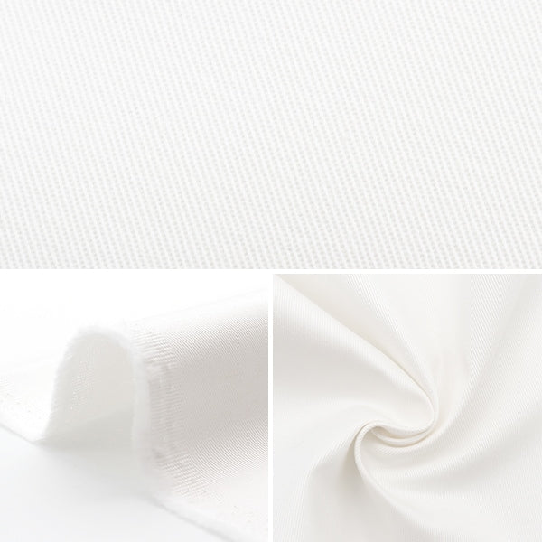 [From quantity 5] Fabric 『Chino Cloth White 174936-1]