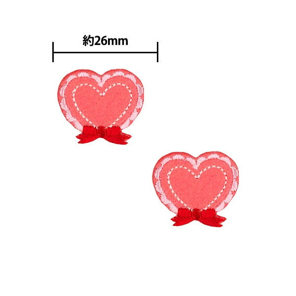 Заплатка "Любимая серия MiniЗаплатка Сердце Frill Mow835" KIYOHARA