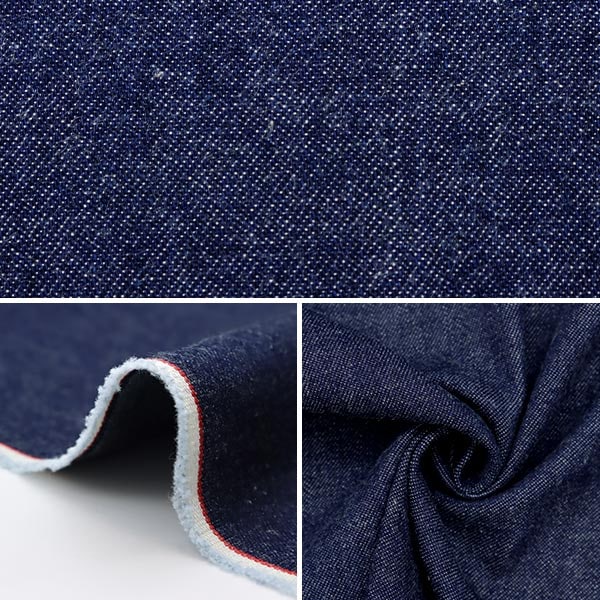 [Da quantità 5] tessuto "kurashiki, okayama prefettura da 8 once denim scuro navy 5120-9.5"