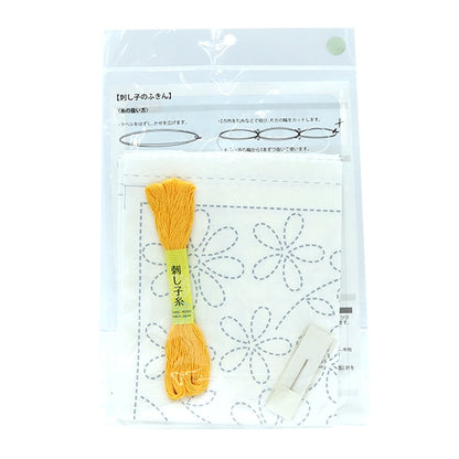 Embroidery kit "SashikoKit Fukin Flower 00125-09] Harawoolhara wool