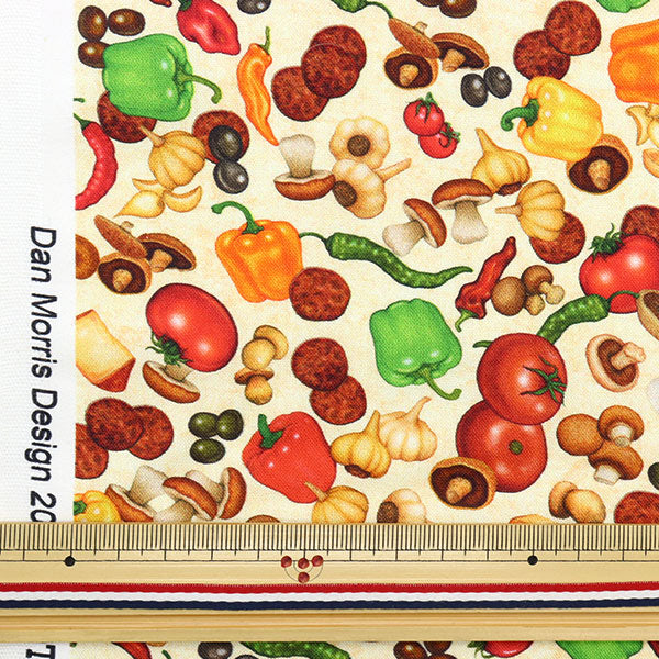 [De la quantité 5] Tissu "Pizza Topping 28521-E"