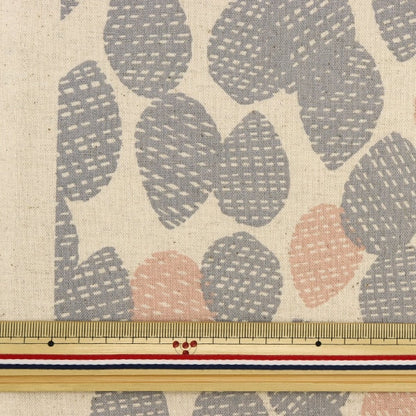 [From quantity 5] Fabric "Cotton hemp canvas LE DEPART drop gray 142-1272-A3"