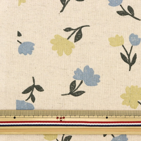 [From quantity 5] Fabric "Cotton hemp canvas LE DEPART Ohana Kinari 142-1272-B1"