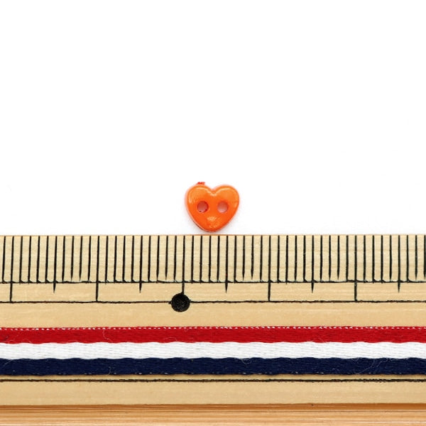 Button "Plotton Mix Heart about 6.2mm 60 pieces PH60"