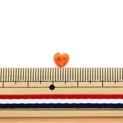 Button "Plotton Mix Heart about 6.2mm 60 pieces PH60"