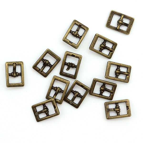 手芸金具 『ミニバックル 内寸8mm MB0812AG アンティークゴールド