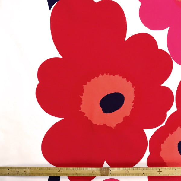 [الكمية من 5] قماش "Marimekko Unikko Red 009043-001 (صنع في فنلندا)"