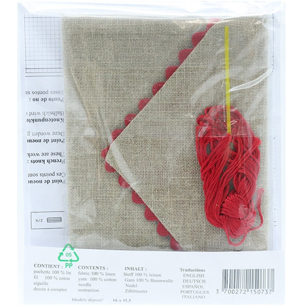 ImportEmbroidery kit "Le Bonheur des Dames (Le Vonour Dum) Envelope Pouch Sewing 5073"