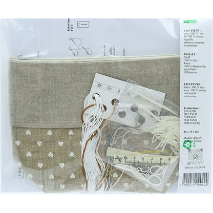 ImportEmbroidery kit "Le Bonheur des Dames Pouch Sewing White 9042"