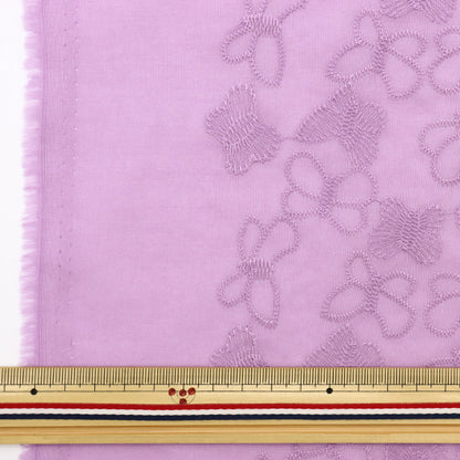 [De la cantidad 5] Fabric "Eyetet Lace Choco Lavender KOF-50-LV"