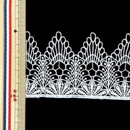 [Aus Menge 5] RasseFarbbandKlebeband "Spitze weiß ungefähr 5 cm Breite ISY-6-21-173"