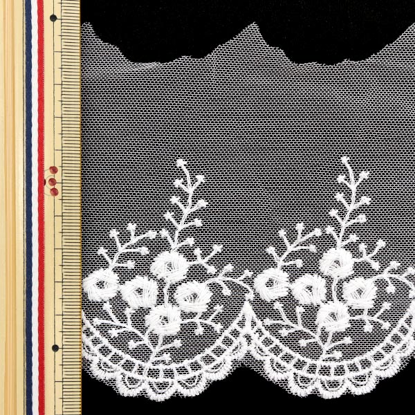 [Aus Menge 5] RasseFarbbandKlebeband "Spitze weiß ungefähr 11 cm Breite ISY-6-21-178"