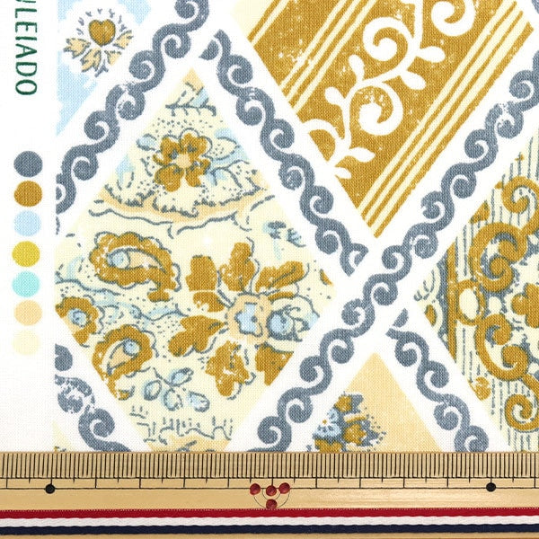 [De la cantidad 5] Fabric "Souleiado Soleado Sheeting Bo de Provence Jasmine Yellow SLF-73E"