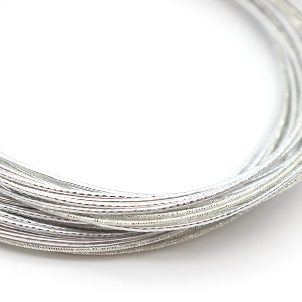 Material de la artesanía "Mizuhiki Color Surtido Silver PHC-100-21" Peace paz