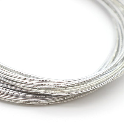 Material de la artesanía "Mizuhiki Color Surtido Silver PHC-100-21" Peace paz