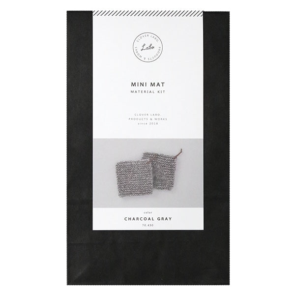 Knitting kit "Crover Lab Minimat Kit Charcoal Gray 70430" Clover