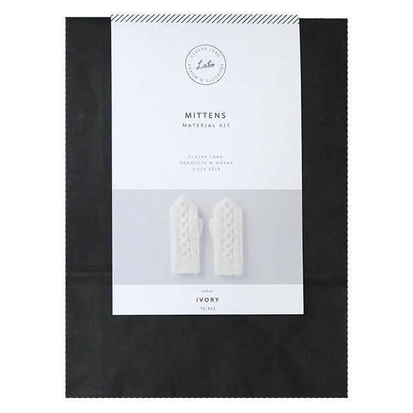 Kit de tricot "Crover Lab Mitton Kit Ivory 70432" Clover Clover