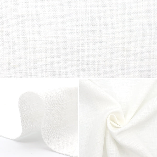 [De la cantidad 5] Fabric "Toromi Linen Blend White Lelly-A"