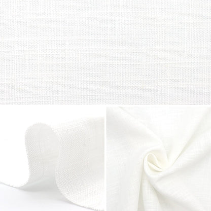 [From quantity 5] Fabric "Toromi Linen Blend White Linenry-A"