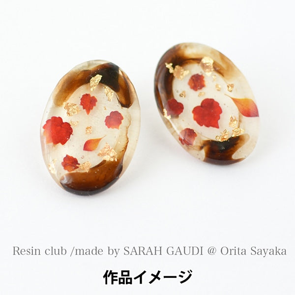 Resin material "SARAH GAUDI Sayaka Orita and fallen leaves double-sided RC-ORI-104" resin club