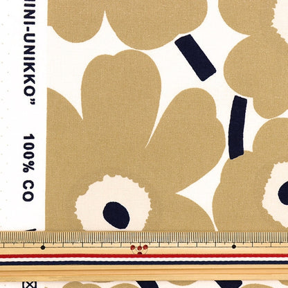 [Dalla quantità 5] Fabric "Marimekko Marimekko Mini Unicco Mini Unikko (Made in Finlandese) Beige 069257-185"