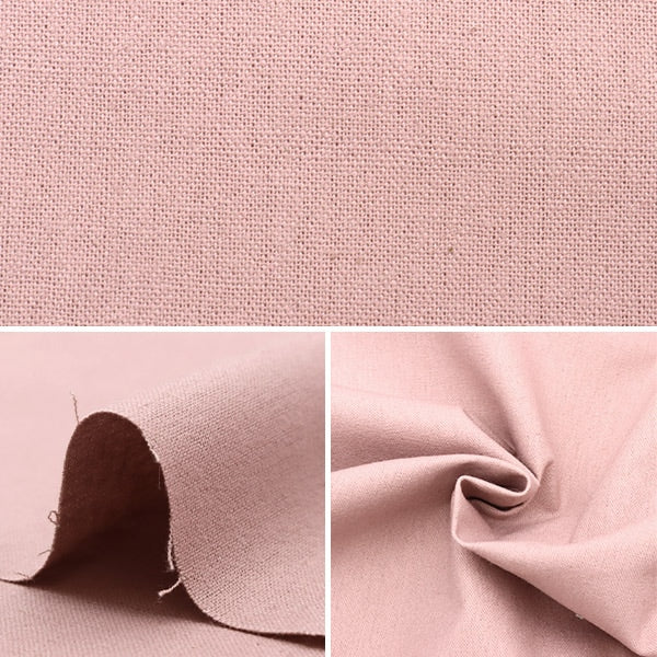 [From quantity 5] Fabric "Cotton Linen Canvas Grayish Powder Pink CLCANVAS-C"