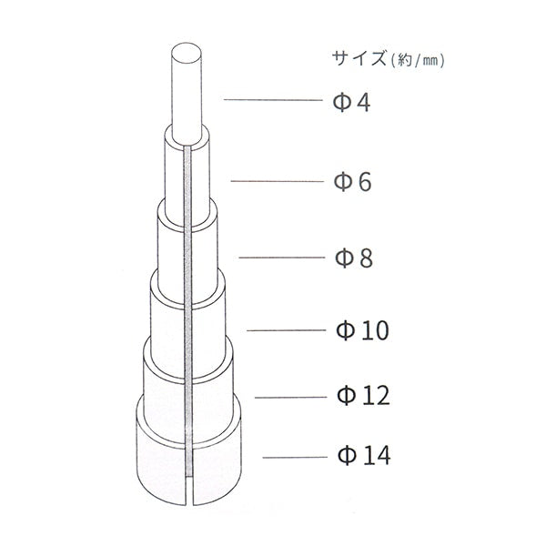 樹脂工具“ GeJistic Round dar-24” Eruberu Elbert