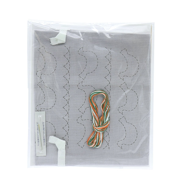 Kit di ricamo "Sashiko Kit Ayufish Mini Bird Modello di uccelli 562204" Lecien Lucian Cosmo Cosmo