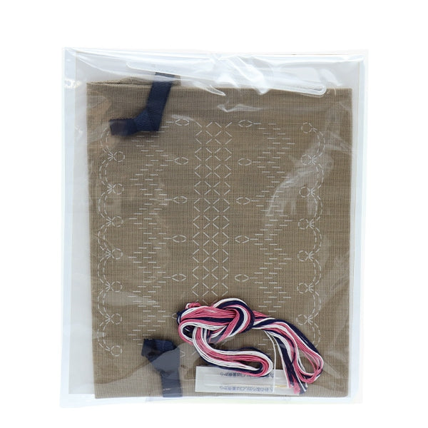 Embroidery kit "SashikoKit AYUFISH Mini Drawstring Lace Pattern 562203] LECIEN Lecien COSMO Cosmo