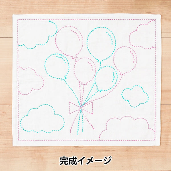 Embroidery kit "SashikoKit Fukin Balloons "Harawool Hara Wool