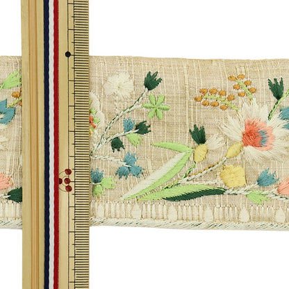 [Из количества 5] ремесленникОтделка "2022 Отделка для индийской вышивки Бежевый 43752b"