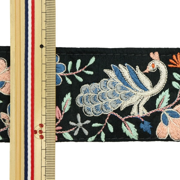 [Из количества 5] ремесленникОтделка "2022 Отделка для индийской вышивки Черный 43681c"