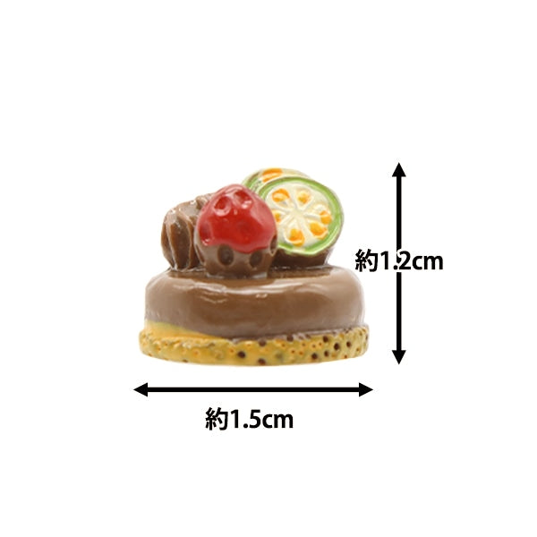 ミニチュアクラフト 『ミニチュアパーツ チョコレートホールケーキ MIT