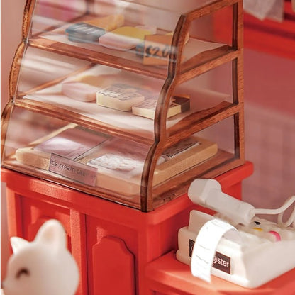 Kit de travail "Miniature house Ice Cream Shop DG148"