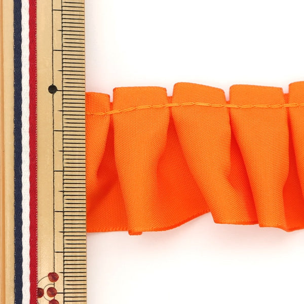 Ribbon "1 anti -sale satin frillRibbon Approximately 3.8cm wide x 5m Orange N7700-038]
