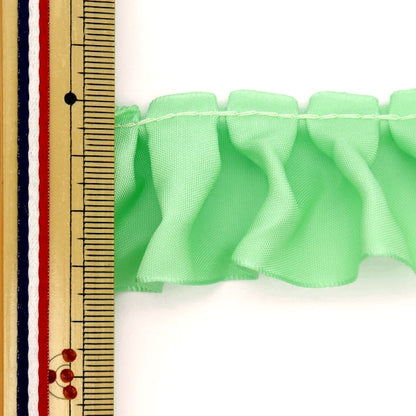 Ribbon "1 anti -sale satin frillRibbon Approximately 3.8cm wide x 5m Mint Green N7700-038]