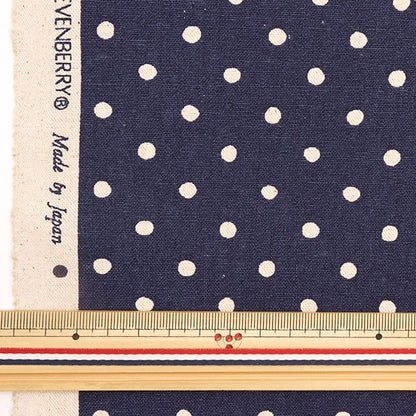 [De la quantité 5] tissu "coton hin toile polka point indigo 88185-1-17"