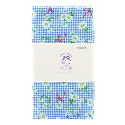 Tela "minicortada Tela Margaret Check Blue aproximadamente 31 cm x 32 cm CMDF-05MC-BL" KIYOHARA