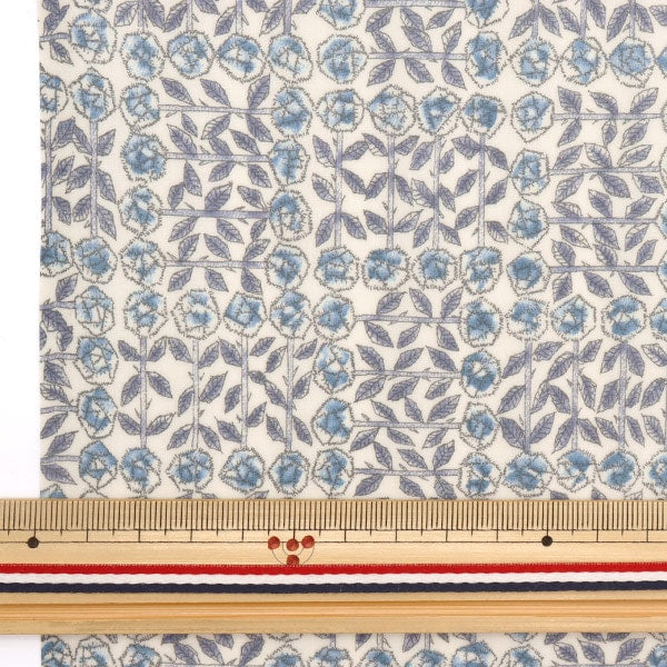 Fabric "Liberty Liberty Print LaminateCut Cloth Approximately 30 x 50cm Sleeping Rose Blue CR3630275-AE] Liberty Japan Liberty JAPAN