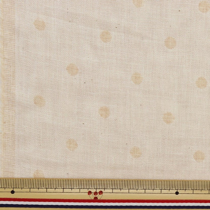 [De la quantité 5] Tissu "Coton biologique double gaze Dot Pattern R-0529-J-10"