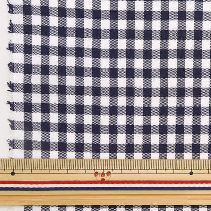 [Aus Menge 5] Stoff "T/C Gingham Navy 53614-2-11"