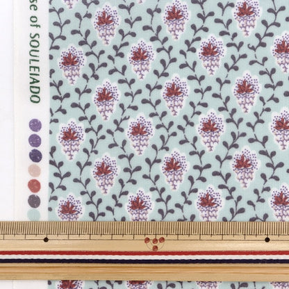 [From quantity 5] Fabric "Souleiado SoleAdo Laminated Petit Fleur de Shanmmmmmmint SLFR-518T"