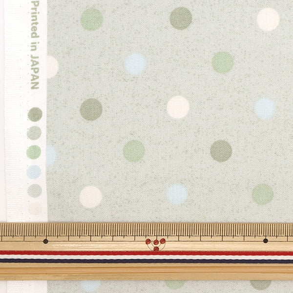 [From quantity 5] Fabric 『Sheeting Dot Green AP31406-1D]