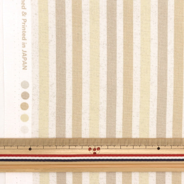 [Dalla quantità 5] tessuto "Stripe sedute beige AP31406-2C"