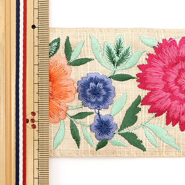 [Из количества 5] ремесленникОтделка "2022 Индийская вышивкаОтделка Kinari 43517b"