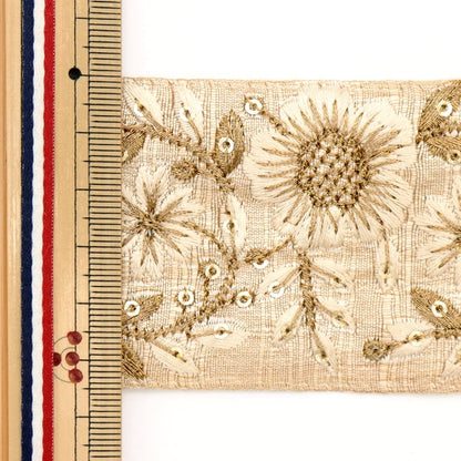 [Из количества 5] ремесленникОтделка "2022 Индийская вышивкаОтделка Kinari 45104f"