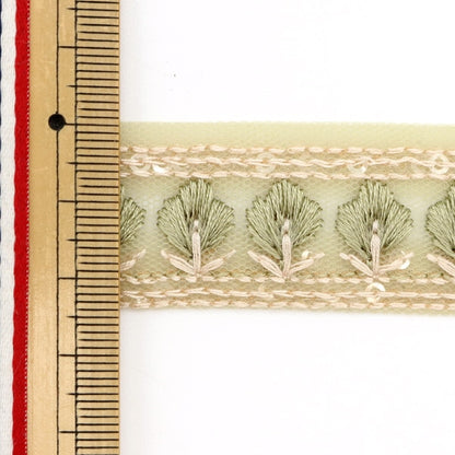 [Из количества 5] ремесленникОтделка "2022 Индийская вышивкаОтделка Зеленый 45116A"